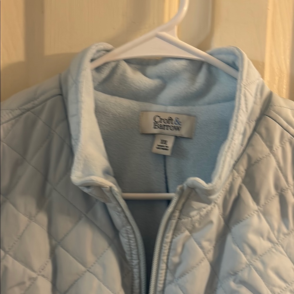 Croft & Barrow Blue Quilted Vest Sleeveless Insulated - Picture 2 of 3